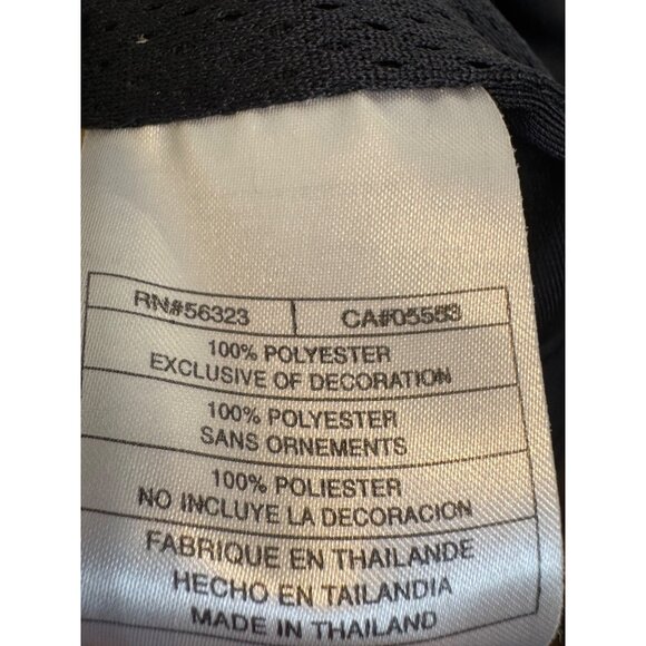 Nike Full-Zip Jacket Mens Size L Black Lightweight Polyester Made In Thailand - Picture 3 of 8